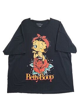 Betty Boop Pin Up Rose 3X Shirt Used Great Condition